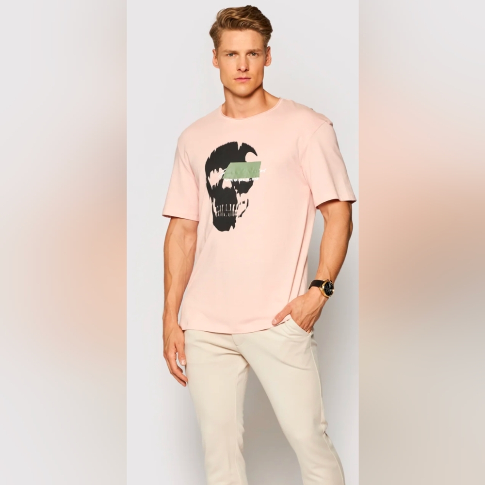 Jack&JonesT-shirt Jack 12189294 Pink Relaxed Fit sz M